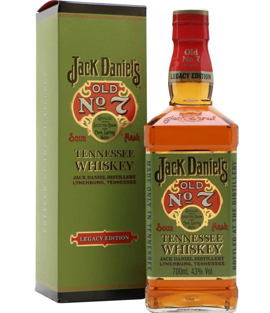 Jack Daniels Old No. 7 Sour Mash  Tennessee Whiskey (1 Litre) Image